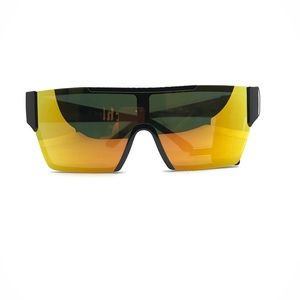 Fashion Sunglasses Black with Mirror Lens